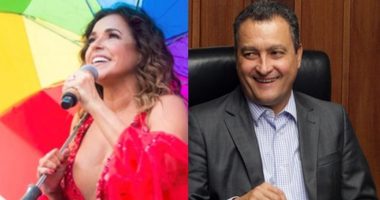 Artigo: Daniela manda beijo pra Rui na frente do camarote do prefeito