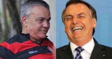 Artigo: Paulo Carneiro comemora camisa do Vitória entregue a Bolsonaro