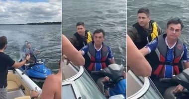 Artigo: Bolsonaro coloca a camisa do Bahia e vai passear de jet ski