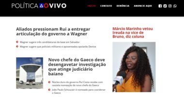 Artigo: Política ao Vivo chega a quase 1 milhão de acessos mensais e tem novo visual