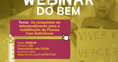 Artigo: Fundação José Silveira faz live sobre teleatendimento na reabilitação de pessoa com deficiência