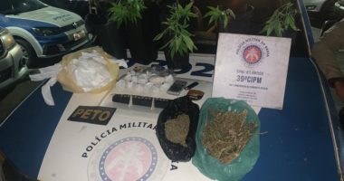 Artigo: Salvador: Dupla é presa com duas mil pedras de crack e pés de maconha