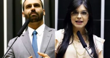 Artigo: Eduardo Bolsonaro provoca Dayane após apoio a candidato do PT: “Não chama de traíra”