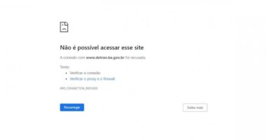 Artigo: Site do Detran-BA sai do ar após ataques de hackers