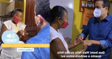 Artigo: Gripado, prefeito Bruno Reis faz visita a idosa em Salvador