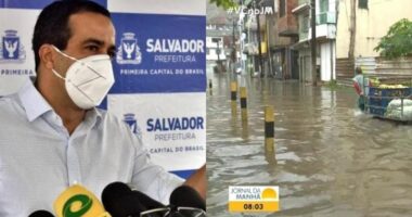 Artigo: Caos: Salvador registra alagamentos e desabamentos após forte chuva