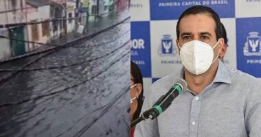 Artigo: Via de R$ 6 milhões inaugurada por Bruno para evitar alagamento, alaga com chuva