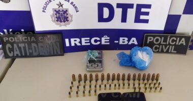 Artigo: Casal é flagrado com drogas e munições em Irecê