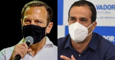 Artigo: Bruno agradece a João Doria por imunizantes e chama governador de “pai das vacinas”