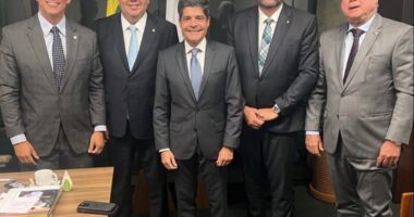 Artigo: Elmar e aliado que levou “bronca” se encontram com ACM Neto em Brasília