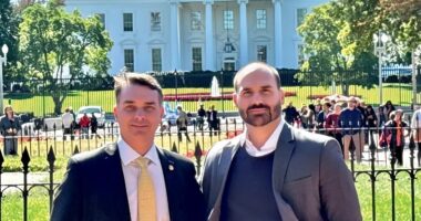 Artigo: Eduardo Bolsonaro defende Flávio e acusa aliados de “omissão” de apoio ao irmão