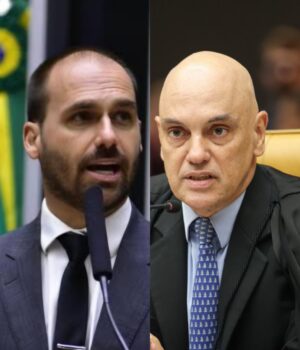 Artigo: Eduardo Bolsonaro vai a rede social pedir novas sanções dos EUA contra Moraes