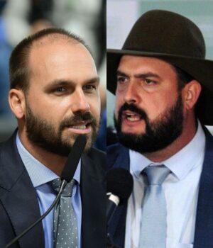 Artigo: Eduardo Bolsonaro vai pra cima de deputado após críticas a Jai Bolsonaro