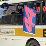 Artigo: Ônibus escolares são flagrados em evento luxuoso de ACM Neto em Jussara