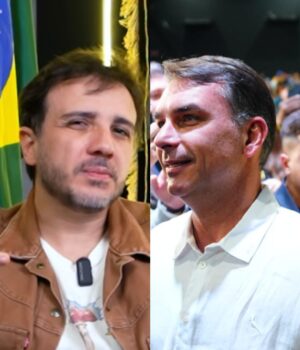 Artigo: Renan Santos ironiza carta e diz que Flávio Bolsonaro faz uma “oposição EAD”